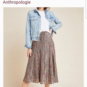 Anthropologie Maeve Striped Skirt XL